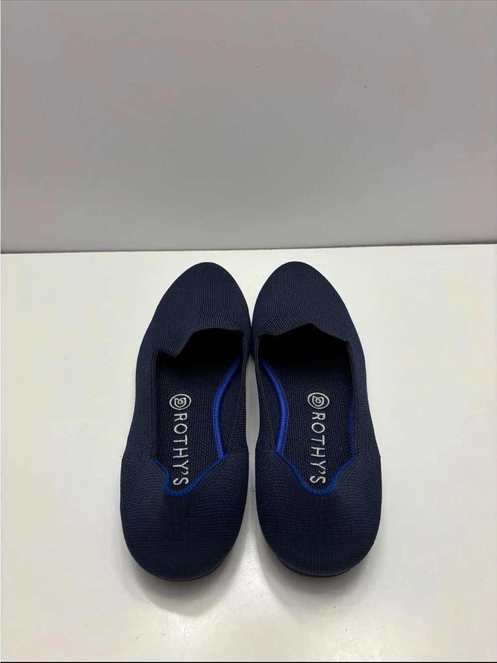 Rothy’s navy blue rounded toe loafers size 10